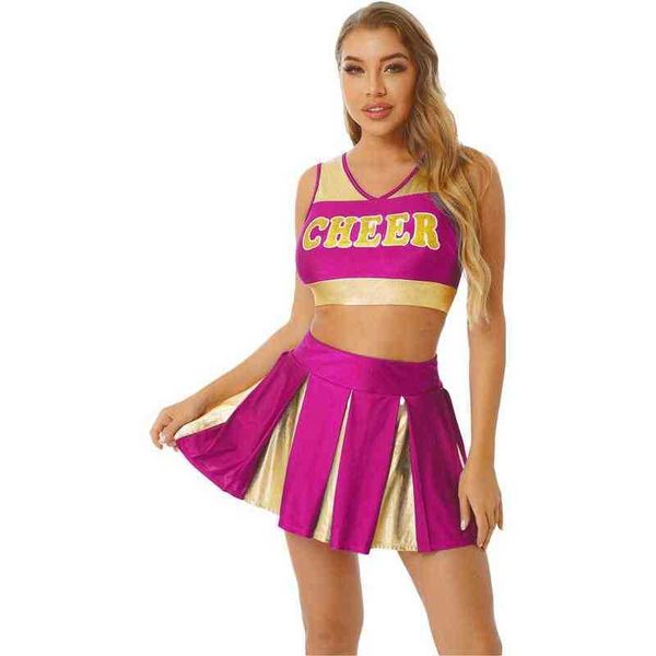 women's tracksuits womens school girls cheerleading come cheerleader uniform dance outfit stage performance crop with pleated mini skir, Gray
women's tracksuits womens school girls cheerleading come cheerleader uniform dance outfit stage performance crop with pleated mini skir, Gray