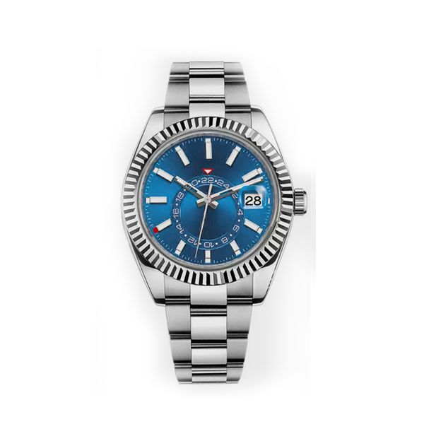 men's watch 42mm sky wristwatches automatic wristwatch sapphire mirror stainless steel strap single rotating multifunctional more time, Slivery;brown
men's watch 42mm sky wristwatches automatic wristwatch sapphire mirror stainless steel strap single rotating multifunctional more time, Slivery;brown
