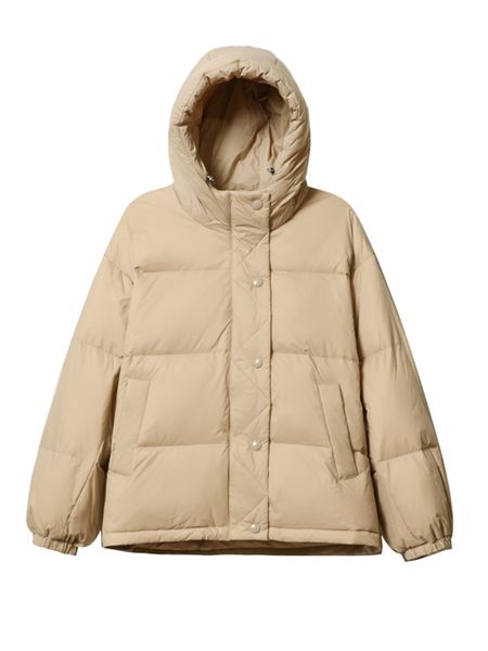 women's down parkas autumn winter down jacket women thickened hooded loose short white duck down coat female solid casual parkas outwea, Black
women's down parkas autumn winter down jacket women thickened hooded loose short white duck down coat female solid casual parkas outwea, Black