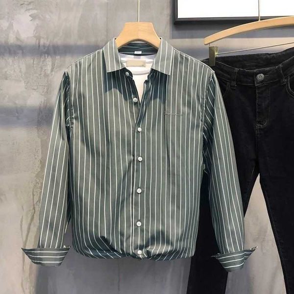 men's casual shirts ebaihui 2022 spring casual mens striped shirts embroidered slim lapel long sleeve casual button up shirt t221006, White;black
men's casual shirts ebaihui 2022 spring casual mens striped shirts embroidered slim lapel long sleeve casual button up shirt t221006, White;black