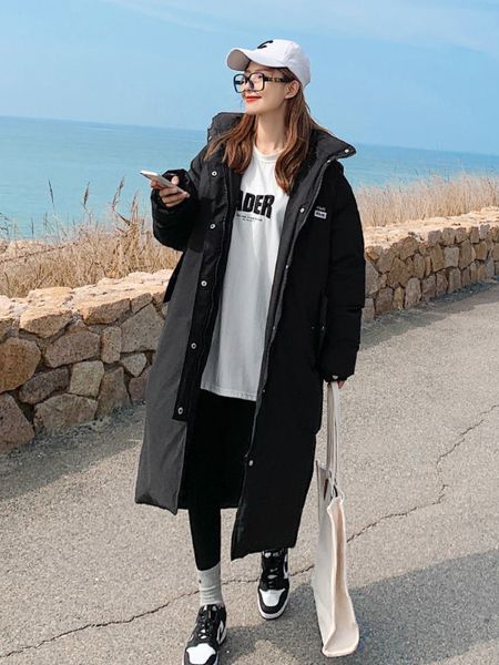 women's down parkas autumn winter parkas women warm thick long bubble coats female hooded loose oversied puffer jacket korean outwear 2, Black
women's down parkas autumn winter parkas women warm thick long bubble coats female hooded loose oversied puffer jacket korean outwear 2, Black
