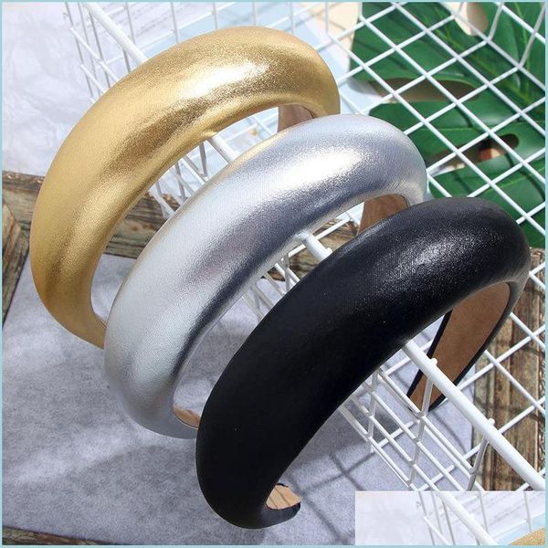 other fashion accessories american fashion glossy bright leather headband thickened sponge hair hoop big see detial 4cm wide-brimmed dhlvd, Silver
other fashion accessories american fashion glossy bright leather headband thickened sponge hair hoop big see detial 4cm wide-brimmed dhlvd, Silver