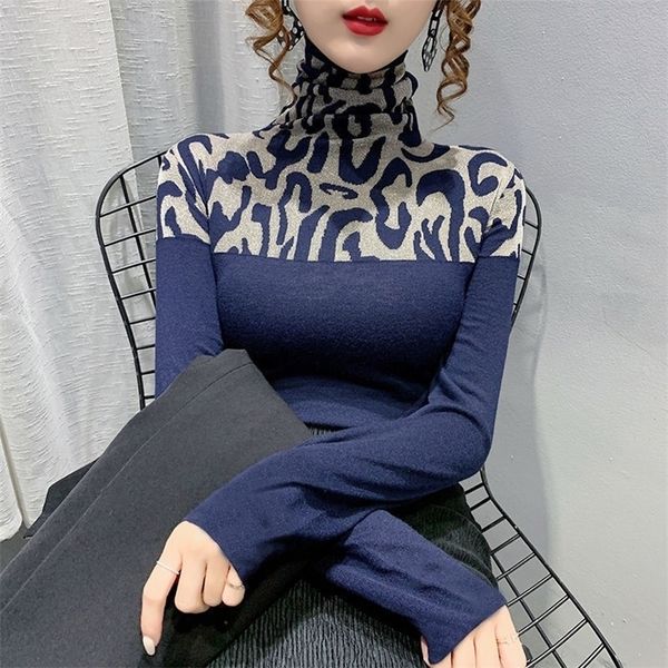 women's sweaters stacked high collar half-pitch jacquard bottoming shirt for women in spring style 221007, White;black
women's sweaters stacked high collar half-pitch jacquard bottoming shirt for women in spring style 221007, White;black
