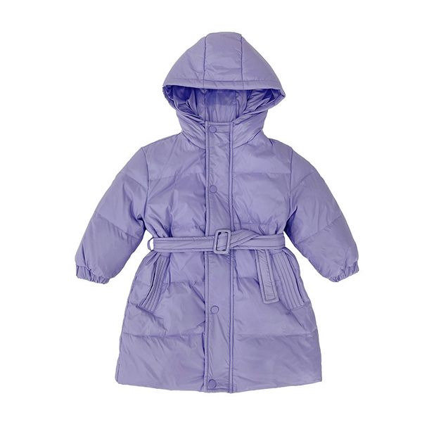 down coat children's mid length jacket with belt hooded warm snowsuit girls winter clothes 5 solid colors 221007, Blue;gray
down coat children's mid length jacket with belt hooded warm snowsuit girls winter clothes 5 solid colors 221007, Blue;gray