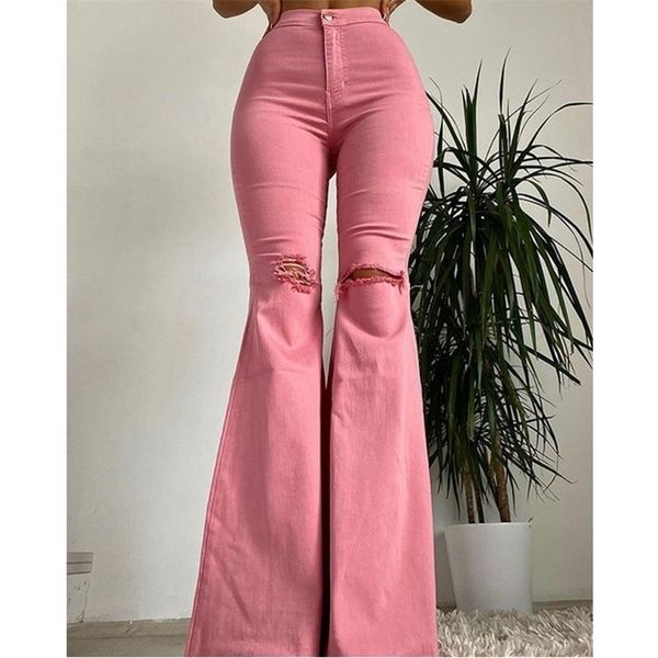 women's jeans woman slim fit solid color bell-bottoms classic style ripped high waist long denim pants street retro stretchy 221007, Blue
women's jeans woman slim fit solid color bell-bottoms classic style ripped high waist long denim pants street retro stretchy 221007, Blue