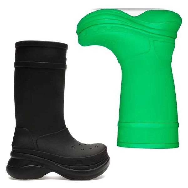designer women boot cross rain boots rubber round head luxury waterproof jointly, Black
designer women boot cross rain boots rubber round head luxury waterproof jointly, Black