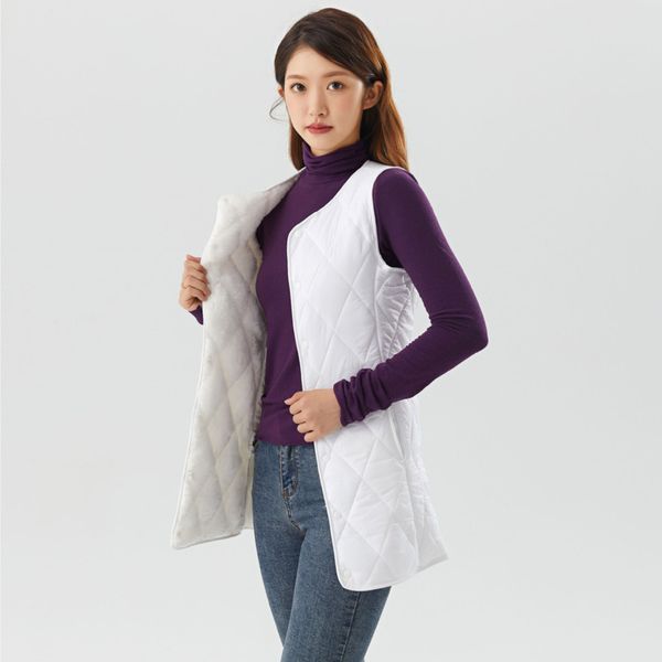 women's vests 0485 black white khaki pink long vest women buttons slim warm velvet vest waistcoat sleeveless down cotton thick autumn w
women's vests 0485 black white khaki pink long vest women buttons slim warm velvet vest waistcoat sleeveless down cotton thick autumn w