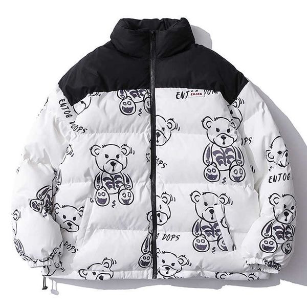 men's down parkas men's couples winter warm jacket thick coat patchwork cartoon bear heated padded puffer jacket oversized parka m, Black
men's down parkas men's couples winter warm jacket thick coat patchwork cartoon bear heated padded puffer jacket oversized parka m, Black