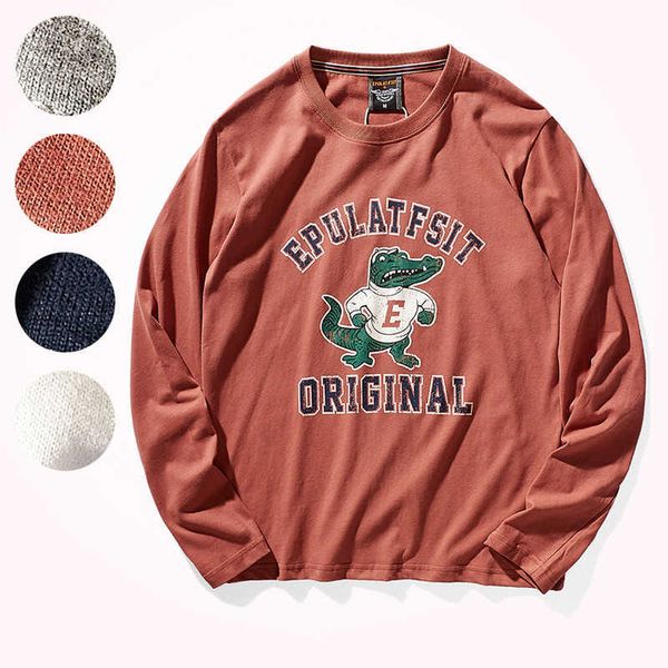 men's t-shirts spring and autumn american retro men's fashion long sleeve o-neck printed t-shirt cotton washed old casual bottomin, White;black
men's t-shirts spring and autumn american retro men's fashion long sleeve o-neck printed t-shirt cotton washed old casual bottomin, White;black