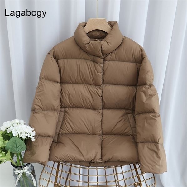 women's down parkas lagabogy autumn winter ultra light 90% white duck down coat slim short puffer jacket female zipper casual parkas 2, Black
women's down parkas lagabogy autumn winter ultra light 90% white duck down coat slim short puffer jacket female zipper casual parkas 2, Black