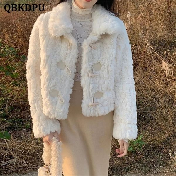 womens fur faux fur korean thick warm cropped fur coat women elegant lapel horn button winter plush jacket sweet cute abrigos mujer invierno, Black
womens fur faux fur korean thick warm cropped fur coat women elegant lapel horn button winter plush jacket sweet cute abrigos mujer invierno, Black