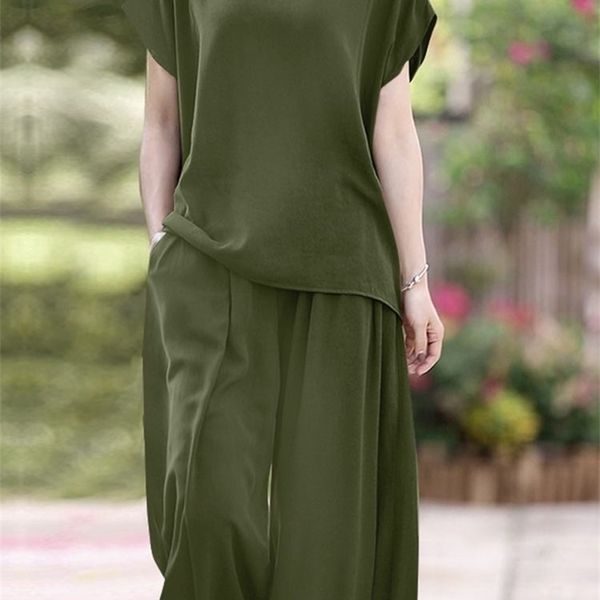 women's two piece pants zanzea oversized summer trousers suits 2pcs women matching sets fashion short sleeve blouse wide leg pants sets, White
women's two piece pants zanzea oversized summer trousers suits 2pcs women matching sets fashion short sleeve blouse wide leg pants sets, White