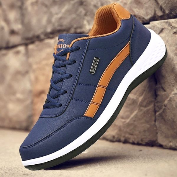 dress shoes leather men sneakers trend casual shoe italian breathable leisure male non slip footwear vulcanized 221007, Black
dress shoes leather men sneakers trend casual shoe italian breathable leisure male non slip footwear vulcanized 221007, Black