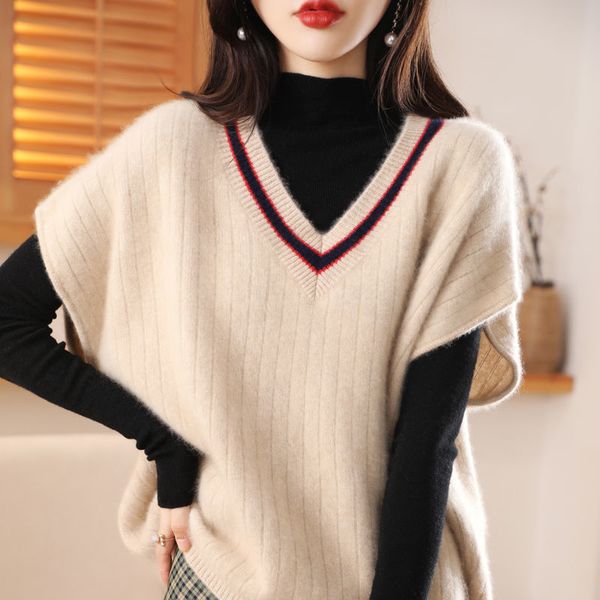 women's vests 3935 knitwear women's vest pullovers loose vneck sleeveless knitted vests women waistcoat knitted waistcoat ladies w, Black;white
women's vests 3935 knitwear women's vest pullovers loose vneck sleeveless knitted vests women waistcoat knitted waistcoat ladies w, Black;white