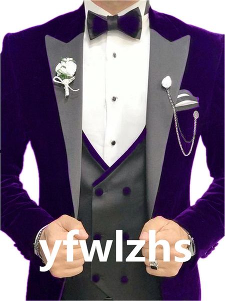 handsome velveteen groomsmen peak lapel groom tuxedos mens wedding dress man jacket blazer prom dinner suits jacket pants tie vest w1010, Black;gray
handsome velveteen groomsmen peak lapel groom tuxedos mens wedding dress man jacket blazer prom dinner suits jacket pants tie vest w1010, Black;gray