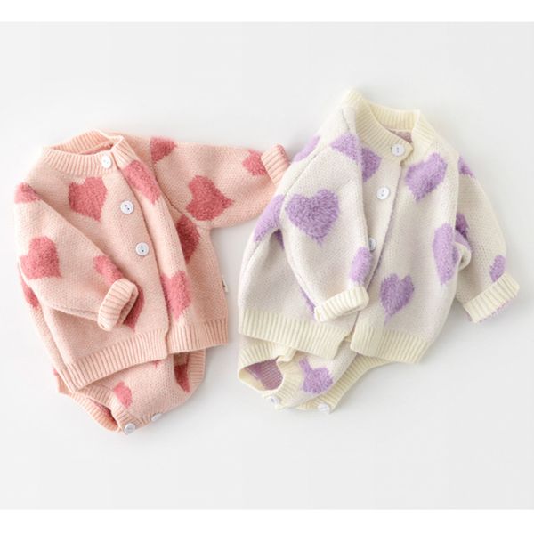 clothing sets spring autumn infant baby girls knit long sleeve loving heart coat rompers kids suit clothes 0 2yrs 221007, White
clothing sets spring autumn infant baby girls knit long sleeve loving heart coat rompers kids suit clothes 0 2yrs 221007, White