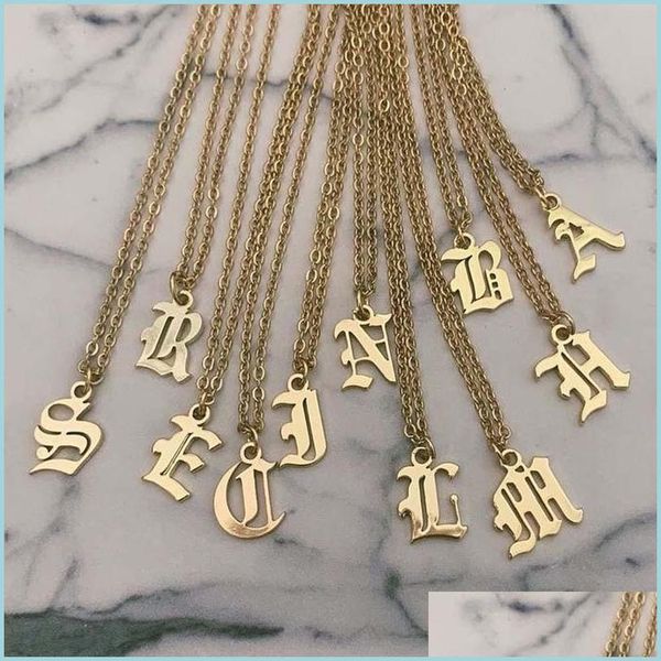 pendant necklaces 26 initial letter necklaces for women necklace gold chain stainless steel pendant old english font chains jewelry g dhos1, Silver
pendant necklaces 26 initial letter necklaces for women necklace gold chain stainless steel pendant old english font chains jewelry g dhos1, Silver