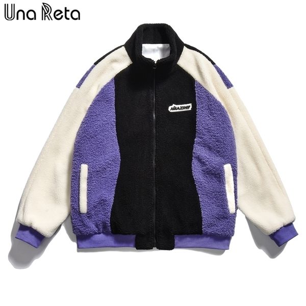 men's down parkas una reta m-xxxl patchwork coat casual lamb wool parka streetwear clothing grain fleece jacket 221007, Black
men's down parkas una reta m-xxxl patchwork coat casual lamb wool parka streetwear clothing grain fleece jacket 221007, Black