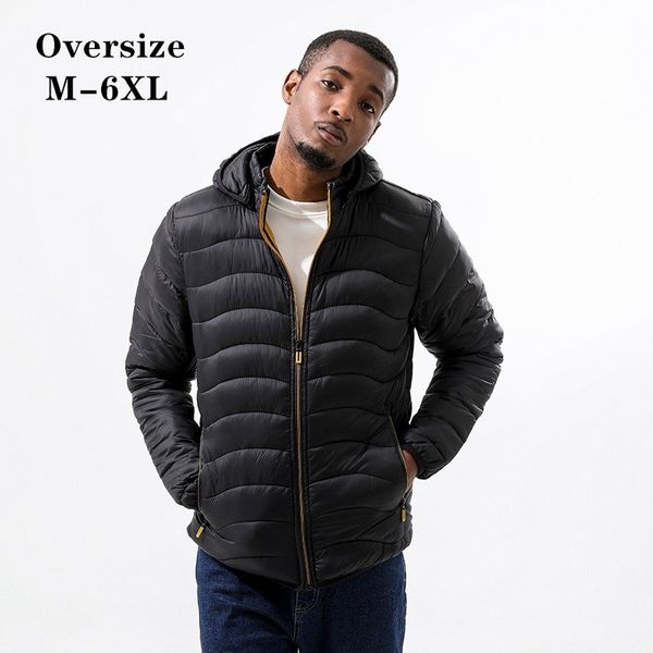 men zippered hooded cotton jacket cold proof and warm keeping mens outerwear lightweight design coats removable cap rib lines oversize m-6xl, Black;brown
men zippered hooded cotton jacket cold proof and warm keeping mens outerwear lightweight design coats removable cap rib lines oversize m-6xl, Black;brown