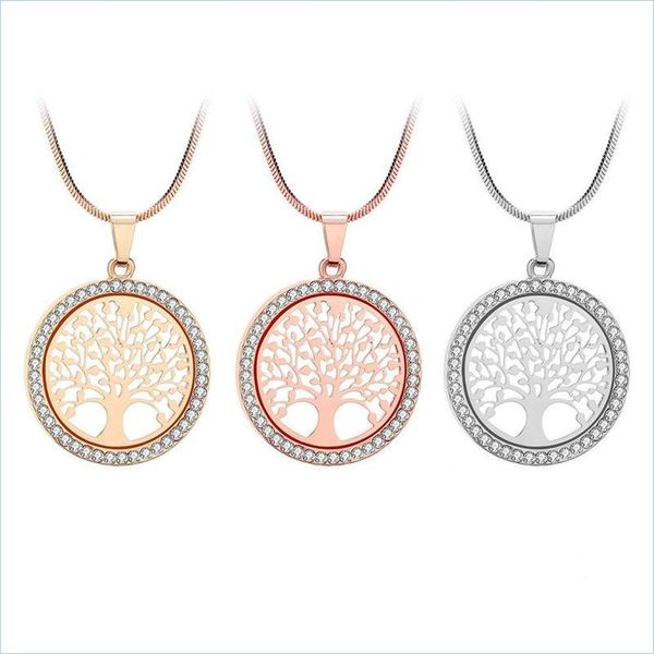 pendant necklaces tree of life crystal pendant necklace for women gifts gold sier color elegant jewelry on the neck 23 d3 drop delive dh0fz, Silver
pendant necklaces tree of life crystal pendant necklace for women gifts gold sier color elegant jewelry on the neck 23 d3 drop delive dh0fz, Silver