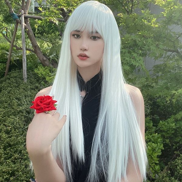 wig woman black white long straight hair air bangs temperament face shaved cos false hair
wig woman black white long straight hair air bangs temperament face shaved cos false hair