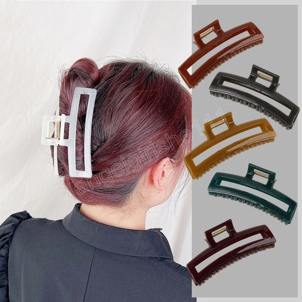 fashion exquisite simple solid color geometric hollow rectangle barrettes hairpins for women girl clamp hair accessorie headwear, Slivery;white
fashion exquisite simple solid color geometric hollow rectangle barrettes hairpins for women girl clamp hair accessorie headwear, Slivery;white