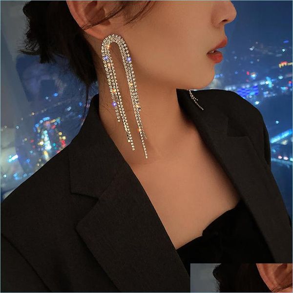 dangle chandelier fashion long tassel crystal dangle earrings for women geometric fl rhinestone earring statement jewelry gifts 28 d dhzph, Silver
dangle chandelier fashion long tassel crystal dangle earrings for women geometric fl rhinestone earring statement jewelry gifts 28 d dhzph, Silver