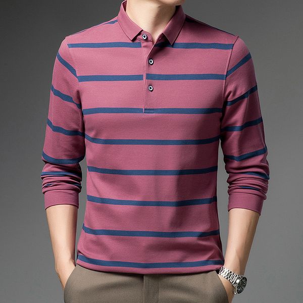 men's polos ymwmhu 100 cotton polo shirt men striped solid autumn clothing long sleeve casual polo shirt korean man's shirts fashi, White;black
men's polos ymwmhu 100 cotton polo shirt men striped solid autumn clothing long sleeve casual polo shirt korean man's shirts fashi, White;black