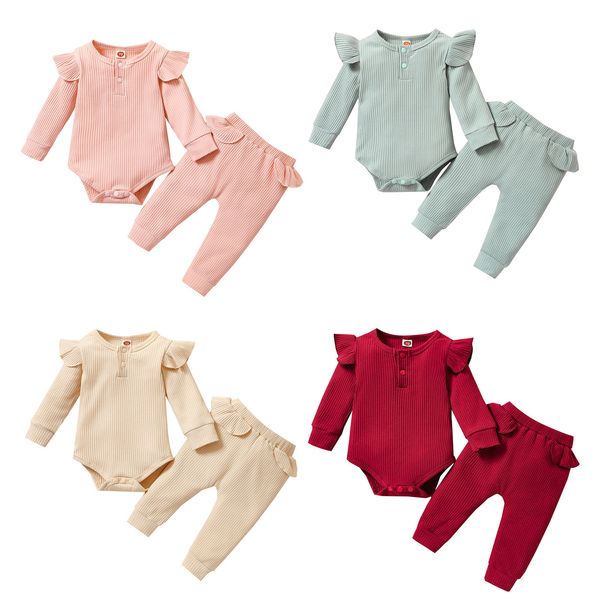 clothing sets 0 24m infant baby girls boys 2pcs clothes solid ruffles knit long sleeve romper trousers pants 221007, White
clothing sets 0 24m infant baby girls boys 2pcs clothes solid ruffles knit long sleeve romper trousers pants 221007, White