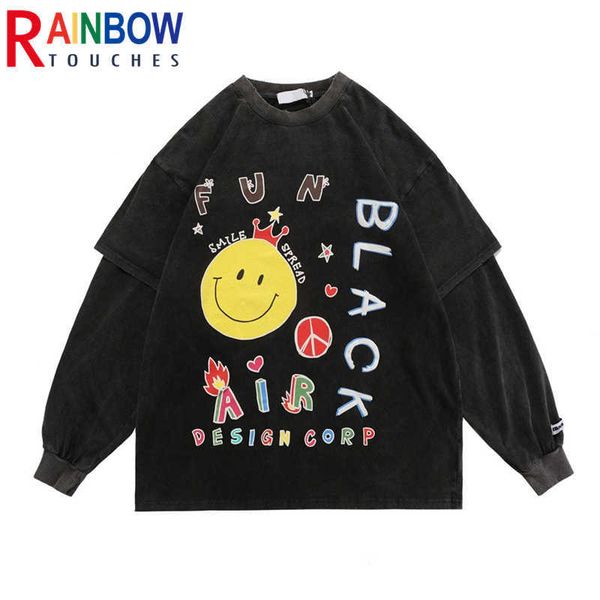 men's t-shirts rainbowtouches long sleeve t-shirt men wash loose high street trend oversized t-shirts skull print women superior qualit, White;black
men's t-shirts rainbowtouches long sleeve t-shirt men wash loose high street trend oversized t-shirts skull print women superior qualit, White;black