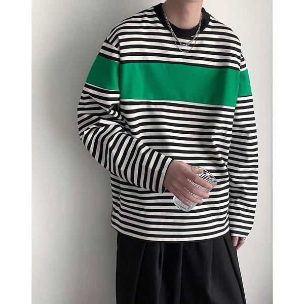 men's t-shirts autumn cotton long sleeve t-shirt men fashion casual oversized striped t shirt men korean loose o-neck t-shirt mens m-xl, White;black
men's t-shirts autumn cotton long sleeve t-shirt men fashion casual oversized striped t shirt men korean loose o-neck t-shirt mens m-xl, White;black