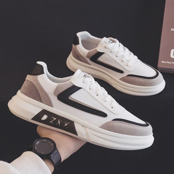 dress shoes men's casual non leather breathable men designer sneakers skateboard fashion wild white vulcanized zapatos de hombre 221007, Black
dress shoes men's casual non leather breathable men designer sneakers skateboard fashion wild white vulcanized zapatos de hombre 221007, Black