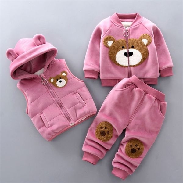 clothing sets winter warm tricken fleece boy girls sport tracksuit set born kids hooded outerwear coatpants 3pcs outfits 0 to 4 y 221007, White
clothing sets winter warm tricken fleece boy girls sport tracksuit set born kids hooded outerwear coatpants 3pcs outfits 0 to 4 y 221007, White