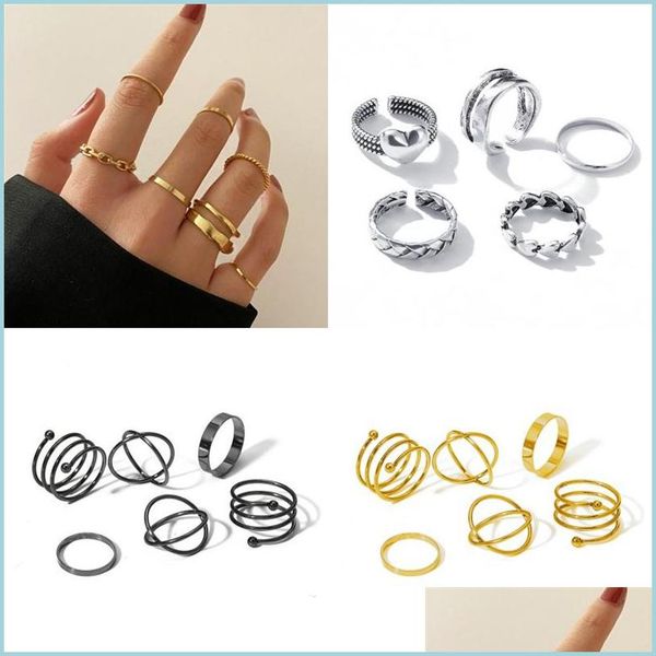other jewelry sets vintage punk wedding rings set for women retro sier color geometric knuckle trendy adjustable finger ring j dhs7q, Silver
other jewelry sets vintage punk wedding rings set for women retro sier color geometric knuckle trendy adjustable finger ring j dhs7q, Silver