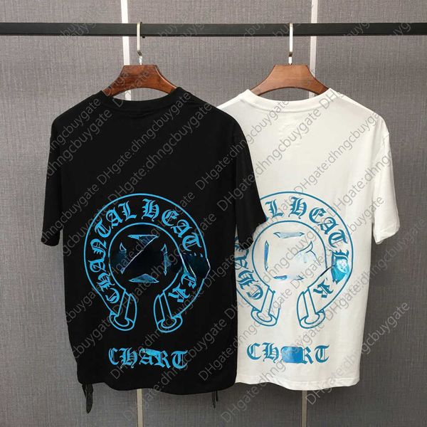 men's t-shirt ch summer tide brand printed big blue horseshoe sanskrit cross couple and women's short sleeve z57b, White;black
men's t-shirt ch summer tide brand printed big blue horseshoe sanskrit cross couple and women's short sleeve z57b, White;black