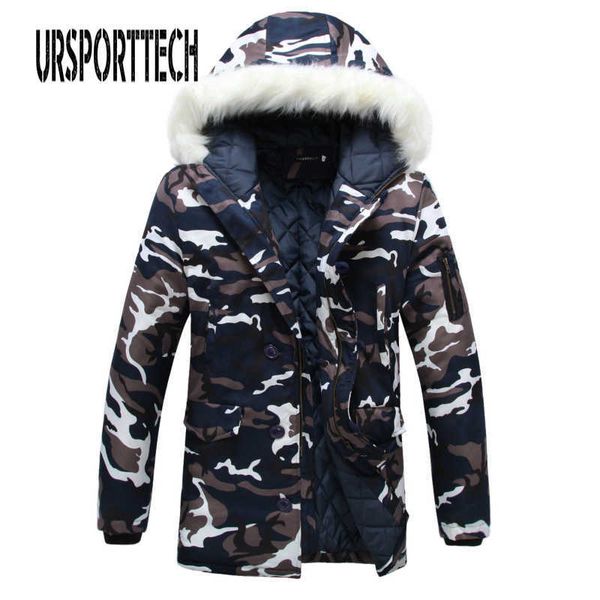 men's down parkas camouflage parka mens winter jacket men big fur collar fashion middle long coats plus size winter coat men parka homm, Black
men's down parkas camouflage parka mens winter jacket men big fur collar fashion middle long coats plus size winter coat men parka homm, Black