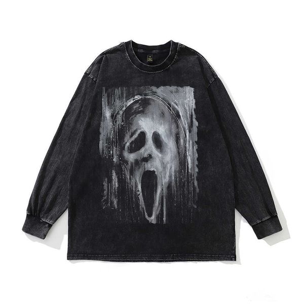 men's t-shirts demon evil print vintage long sleeve graphic t shirts men streetwear harajuku men clothing oversized gothic t-shirts ani, White;black
men's t-shirts demon evil print vintage long sleeve graphic t shirts men streetwear harajuku men clothing oversized gothic t-shirts ani, White;black