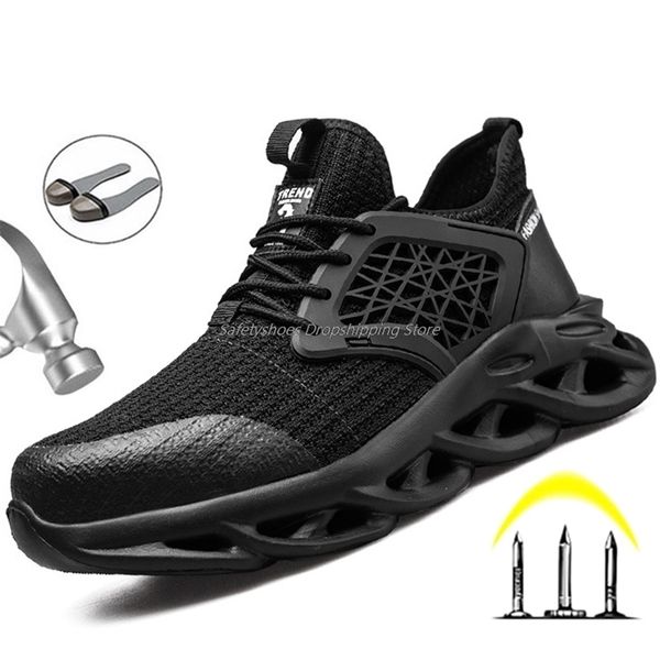 boots male work sneakers mens safety shoes working boots for man steel toe cap shoes antismashing work shoes drop protective 221007, Black
boots male work sneakers mens safety shoes working boots for man steel toe cap shoes antismashing work shoes drop protective 221007, Black