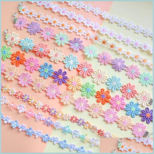 chokers colorf flowers lace choker necklace women clavicle chain short simple matches neck jewelry sweet flower korean sty bdejewelry dh6vp, Golden;silver
chokers colorf flowers lace choker necklace women clavicle chain short simple matches neck jewelry sweet flower korean sty bdejewelry dh6vp, Golden;silver