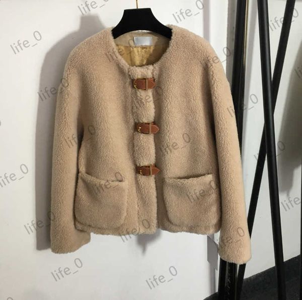 brand women jackets lambs wool round neck long sleeve letter sheepskin buckle printed lining thicken warm outerwear fashion womens jacket 1, Black;brown
brand women jackets lambs wool round neck long sleeve letter sheepskin buckle printed lining thicken warm outerwear fashion womens jacket 1, Black;brown