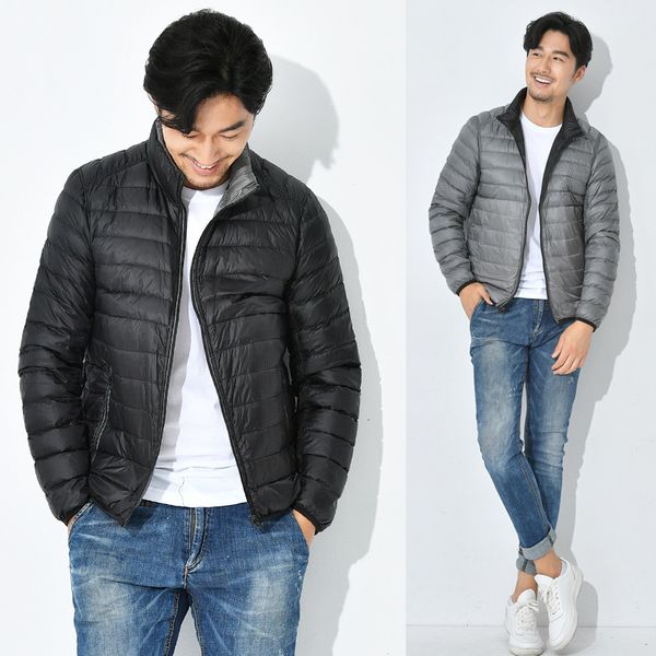 men's down parkas quanbo reversible men's packable down jacket waterresistant with zipper pockets lightweight duck downfilled oute, Black
men's down parkas quanbo reversible men's packable down jacket waterresistant with zipper pockets lightweight duck downfilled oute, Black