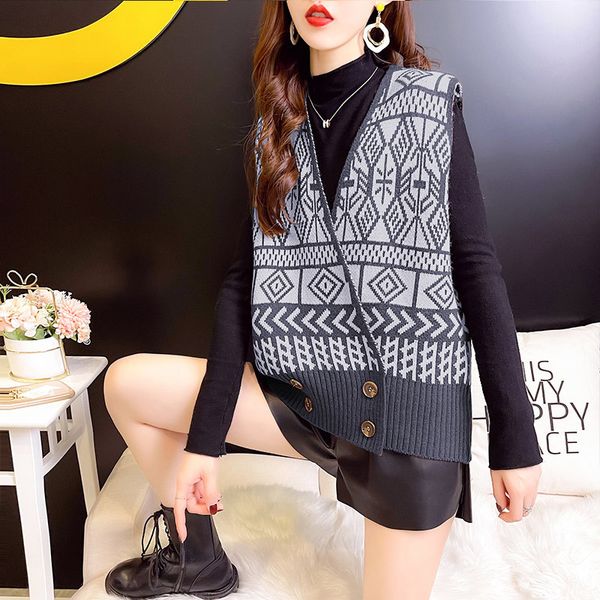 women's vests 3904 spring autumn knitted vest women vneck double breasted vintage sweater vest women buttons outerwear vest waistcoat s, Black;white
women's vests 3904 spring autumn knitted vest women vneck double breasted vintage sweater vest women buttons outerwear vest waistcoat s, Black;white