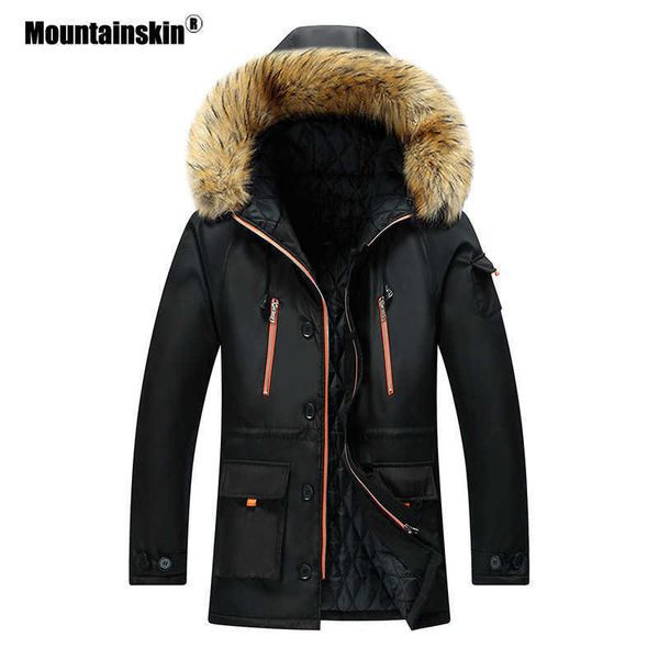 men's down parkas mountainskin mens parka coats winter warm hooded fur collar men jackets casual padded male jacket brand clothing 7xl, Black
men's down parkas mountainskin mens parka coats winter warm hooded fur collar men jackets casual padded male jacket brand clothing 7xl, Black