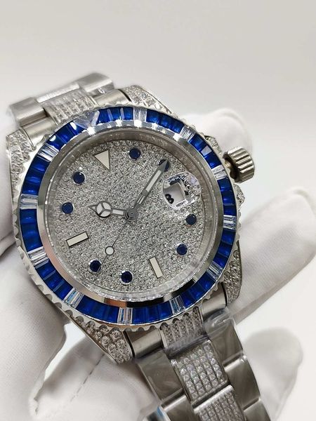 fashion classic style blue diamond bezel mens watches men automatic movement watches mechanical men's wristwatches silver stainless ste, Slivery;brown
fashion classic style blue diamond bezel mens watches men automatic movement watches mechanical men's wristwatches silver stainless ste, Slivery;brown