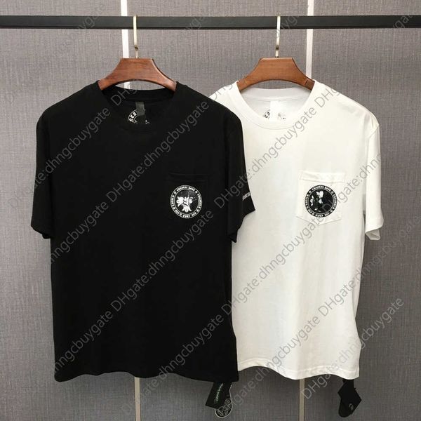 men's t-shirt summer designer ch fashion brand printed horseshoe sanskrit cross short sleeve for men and women kl18, White;black
men's t-shirt summer designer ch fashion brand printed horseshoe sanskrit cross short sleeve for men and women kl18, White;black