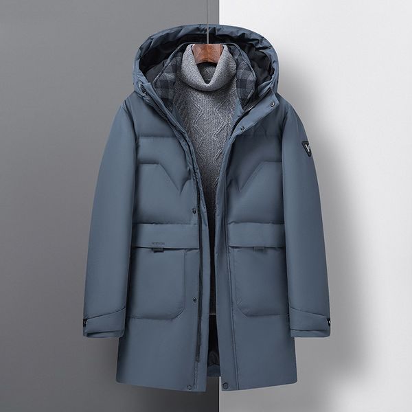 men's down parkas winter men's hooded down jacket middleaged business casual cold and warm down jacket 221006, Black
men's down parkas winter men's hooded down jacket middleaged business casual cold and warm down jacket 221006, Black