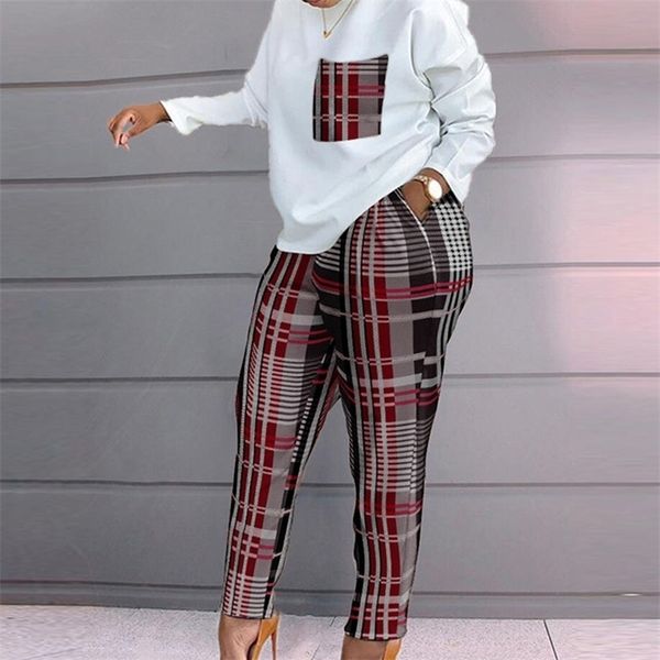 women's two piece pants set of women spring autumn two pieces casual female print loose pants matching suit streetwear long sleeve and, White
women's two piece pants set of women spring autumn two pieces casual female print loose pants matching suit streetwear long sleeve and, White