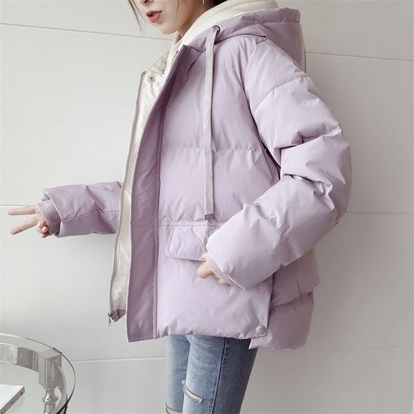 women's down parkas down jacket women's winter clothes coat loose thickened hooded padd cotton coats parkas bubble short puffer ja, Black
women's down parkas down jacket women's winter clothes coat loose thickened hooded padd cotton coats parkas bubble short puffer ja, Black