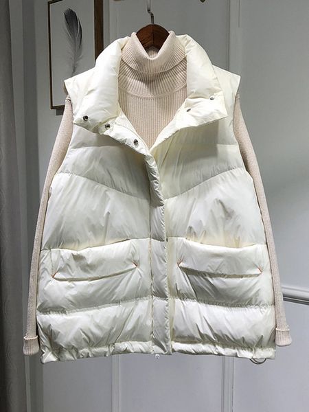women's vests janveny women short vest jacket autumn winter ladies 90 duck down coat loose waistcoat female gilet casual sleeveless 221, Black;white
women's vests janveny women short vest jacket autumn winter ladies 90 duck down coat loose waistcoat female gilet casual sleeveless 221, Black;white