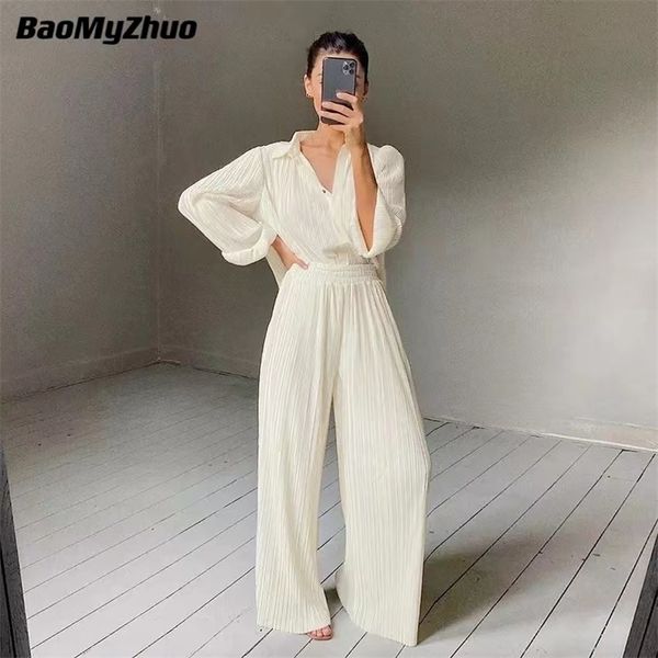 women's two piece pants spring autumn two piece wide leg pant suits women tracksuit sets casual single breasted female turn down collar, White
women's two piece pants spring autumn two piece wide leg pant suits women tracksuit sets casual single breasted female turn down collar, White